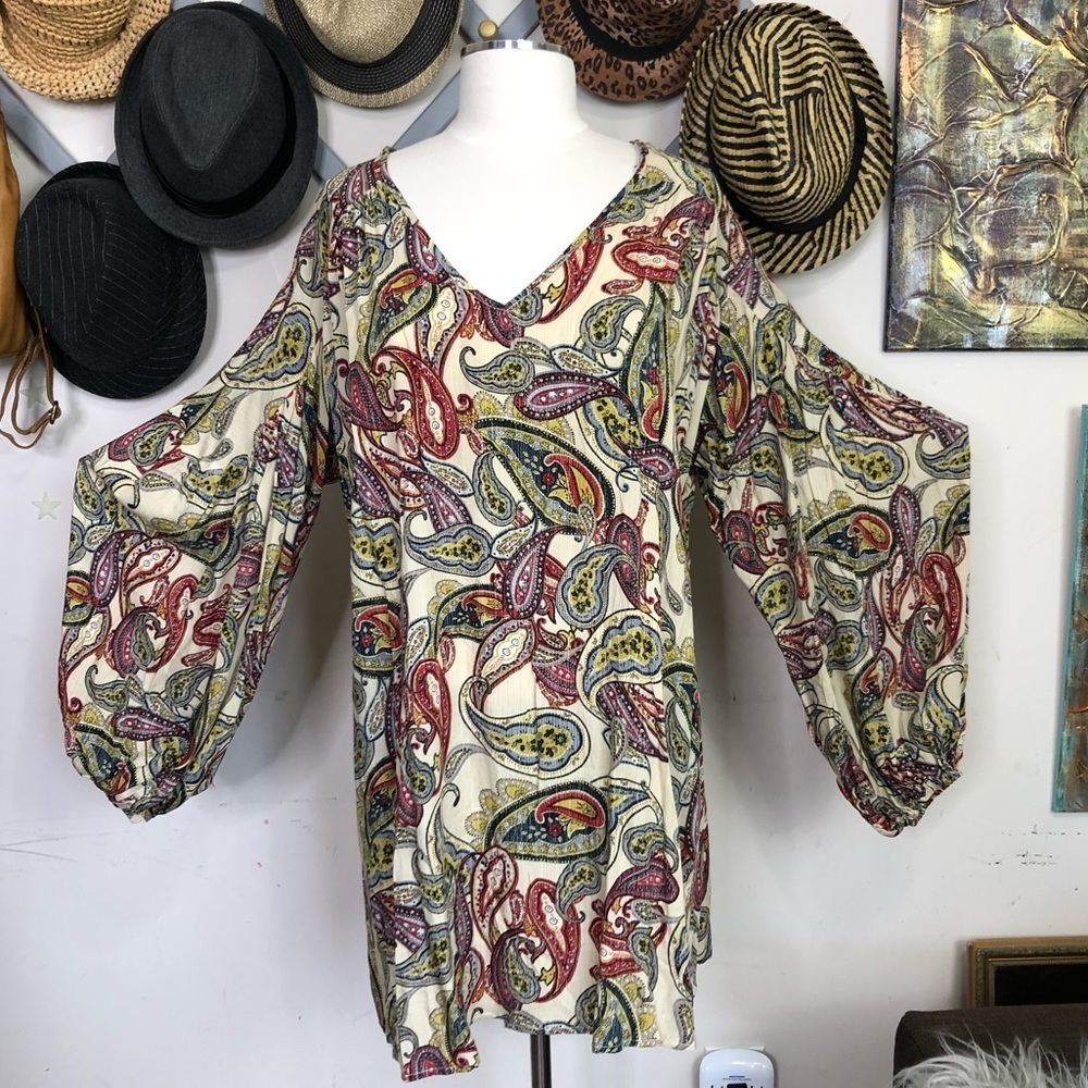 Umgee Bohemian Paisley Print Dress